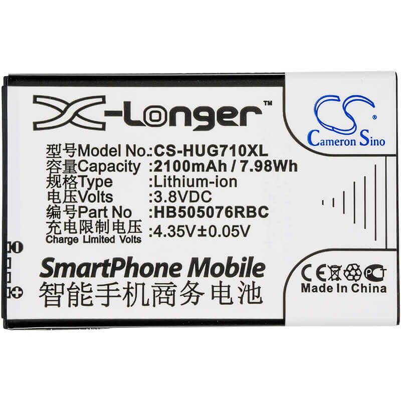 Battery For Huawei A199, Ascend G710, G606 3.8v, 2100mah - 7.98wh Batteries for Electronics Cameron Sino Technology Limited   