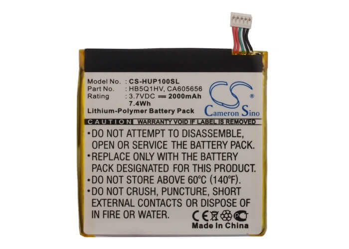 Battery For Huawei Ascend P1 Xl, U9200e, Ascend D1 Quad Xl 3.7v, 2000mah - 7.40wh Batteries for Electronics Cameron Sino Technology Limited   