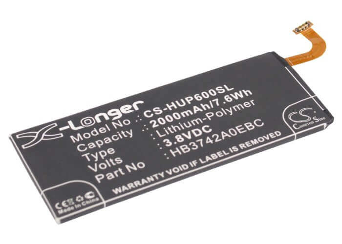 Battery For Huawei Ascend P6, Ascend P6-u06, Ascend P6-c00 3.8v, 2000mah - 7.60wh Batteries for Electronics Cameron Sino Technology Limited   