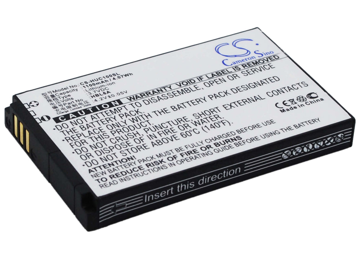 Battery For Huawei C2600, C2606, C2800 3.7v, 1100mah - 4.07wh Batteries for Electronics Cameron Sino Technology Limited   