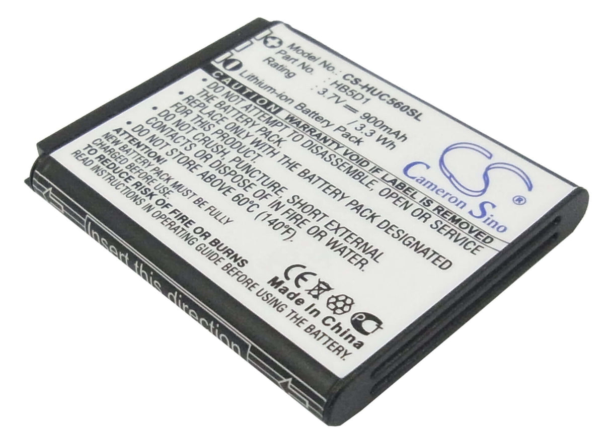 Battery For Huawei C5600, C5110, C5700 3.7v, 900mah - 3.33wh Batteries for Electronics Cameron Sino Technology Limited   