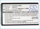 Battery For Huawei C7300, C7189, C2823 3.7v, 1300mah - 4.81wh Batteries for Electronics Cameron Sino Technology Limited (Suspended)   