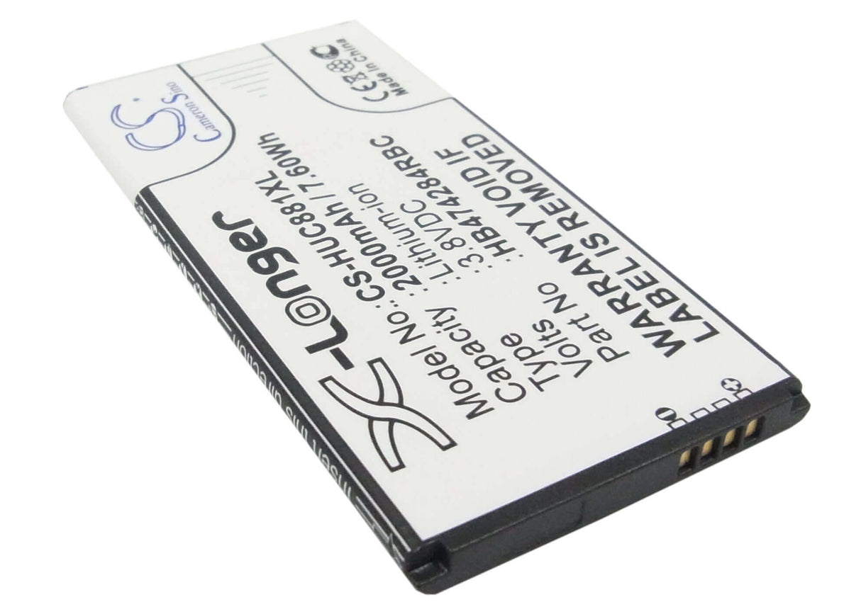 Battery For Huawei C8816, C8816d, Ascend Y550 3.8v, 2000mah - 7.60wh Batteries for Electronics Cameron Sino Technology Limited   