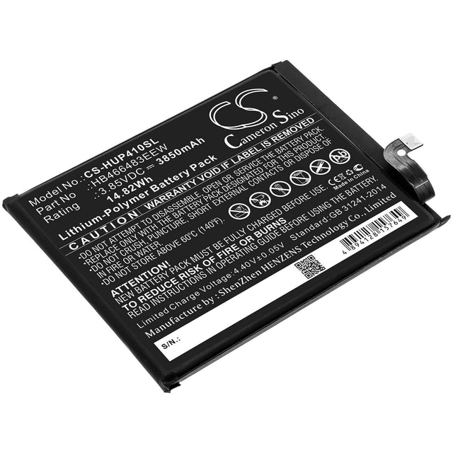 Battery For Huawei, Cdy-an00, Cdy-an20, Cdy-an90 3.85v, 3850mah - 14.82wh Batteries for Electronics Cameron Sino Technology Limited   