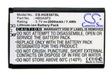 Battery For Huawei Data06, Data08, E587 4g 3.7v, 2000mah - 7.40wh Hotspot Cameron Sino Technology Limited   