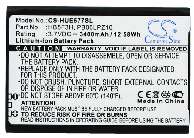 Battery For Huawei E5372t, E5775, Gl05p 3.7v, 3400mah - 12.58wh Hotspot Cameron Sino Technology Limited   