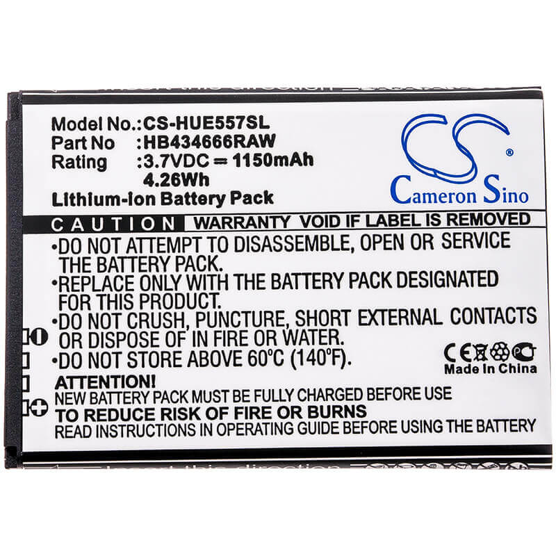 Battery For Huawei E5573, E5573s, E5573s-32 3.7v, 1150mah - 4.26wh Hotspot Cameron Sino Technology Limited   