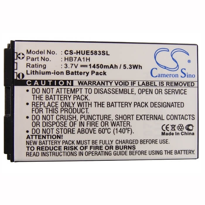 Battery For Huawei E583c, Mifi E583c Wireless Pointer, R201 3.7v, 1450mah - 5.37wh Hotspot Cameron Sino Technology Limited   