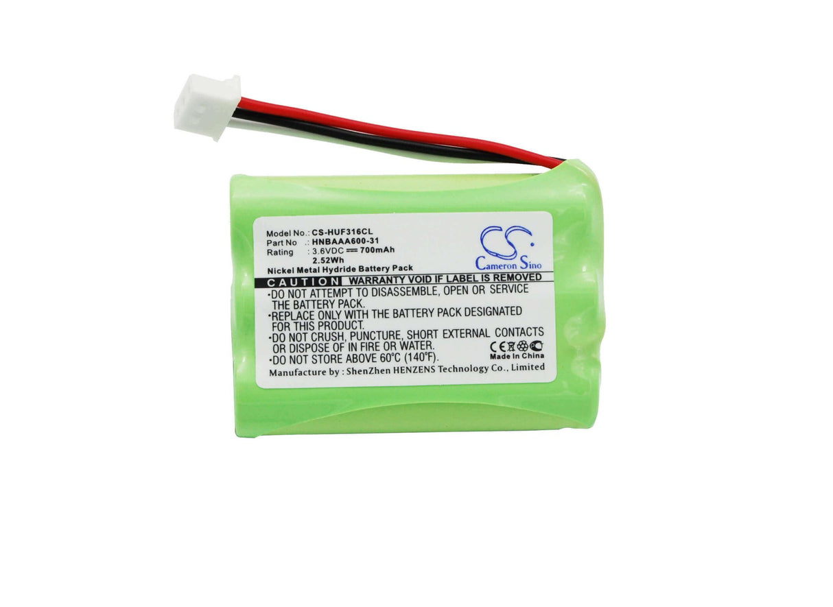 Battery For Huawei, F202, F316, F317, F360 3.6v, 700mah - 2.52wh Cordless Phone Cameron Sino Technology Limited (Cordless Phone)   