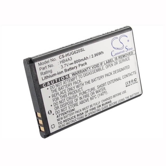 Battery For Huawei G6620, T1201, T1209 3.7v, 800mah - 2.96wh Mobile, SmartPhone Cameron Sino Technology Limited   