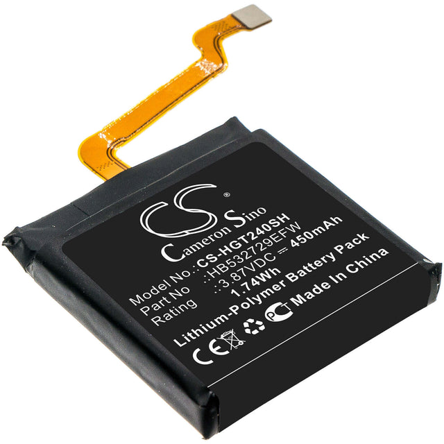 Battery For Huawei, Gt2 Pro 3.87v, 450mah - 1.74wh Smartwatch Cameron Sino Technology Limited   