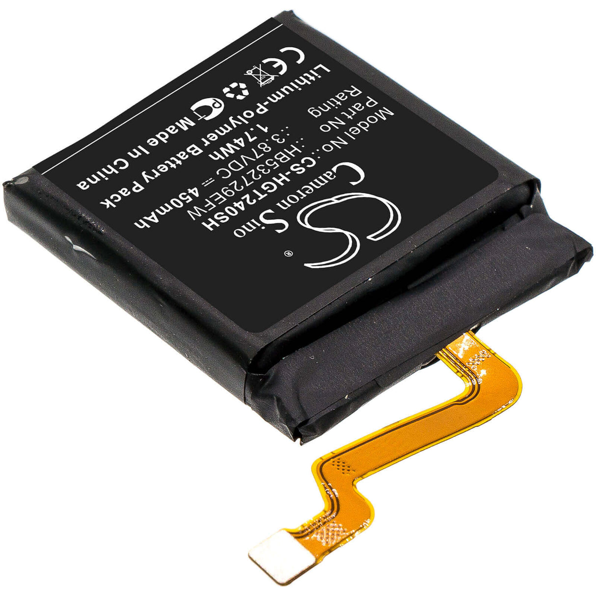 Battery For Huawei, Gt2 Pro 3.87v, 450mah - 1.74wh Smartwatch Cameron Sino Technology Limited   