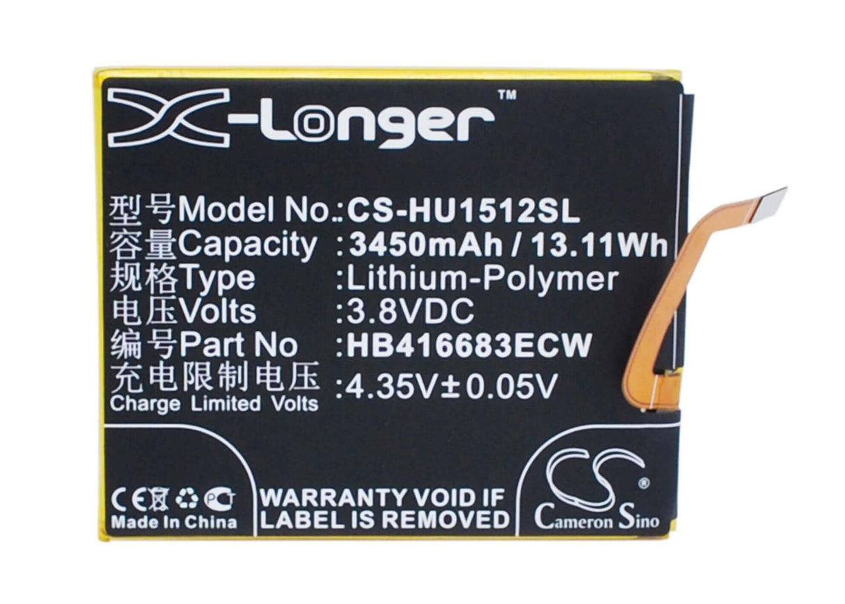 Battery For Huawei H1512, Angler, H1511 3.8v, 3450mah - 13.11wh Batteries for Electronics Cameron Sino Technology Limited   