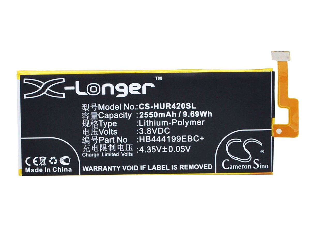 Battery For Huawei Honor 4c, G Play Mini, C8818 3.8v, 2550mah - 9.69wh Batteries for Electronics Cameron Sino Technology Limited   