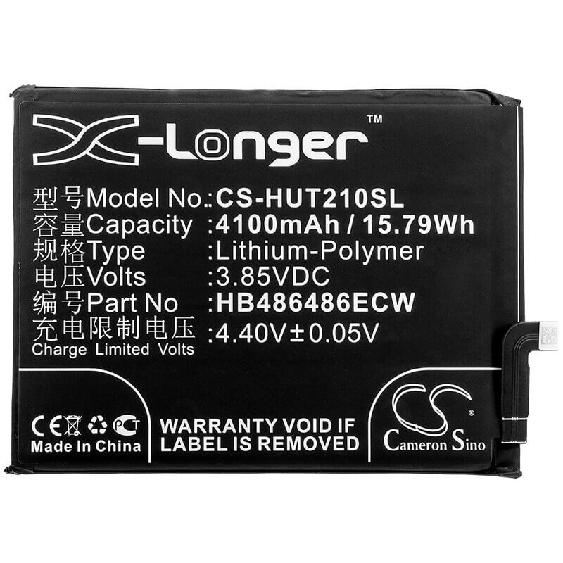 Battery For Huawei, Lya-al00, Lya-al00p 3.85v, 4100mah - 15.79wh Batteries for Electronics Cameron Sino Technology Limited   