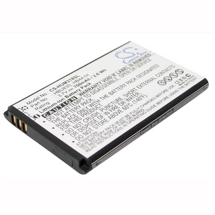 Battery For Huawei M318, U120, U121 3.7v, 700mah - 2.59wh Mobile, SmartPhone Cameron Sino Technology Limited   