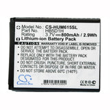 Battery For Huawei M615, Pillar M615, M635 3.7v, 800mah - 2.96wh Batteries for Electronics Cameron Sino Technology Limited   