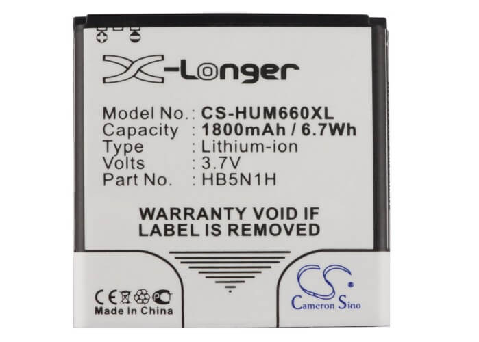 Battery For Huawei M660, Ascend G300, U8815 3.7v, 1800mah - 6.66wh Batteries for Electronics Cameron Sino Technology Limited   