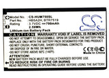 Battery For Huawei M750, U7519, M228 3.7v, 700mah - 2.59wh Batteries for Electronics Cameron Sino Technology Limited   