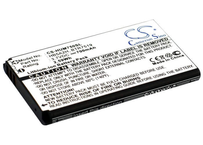 Battery For Huawei M750, U7519, M228 3.7v, 700mah - 2.59wh Batteries for Electronics Cameron Sino Technology Limited   