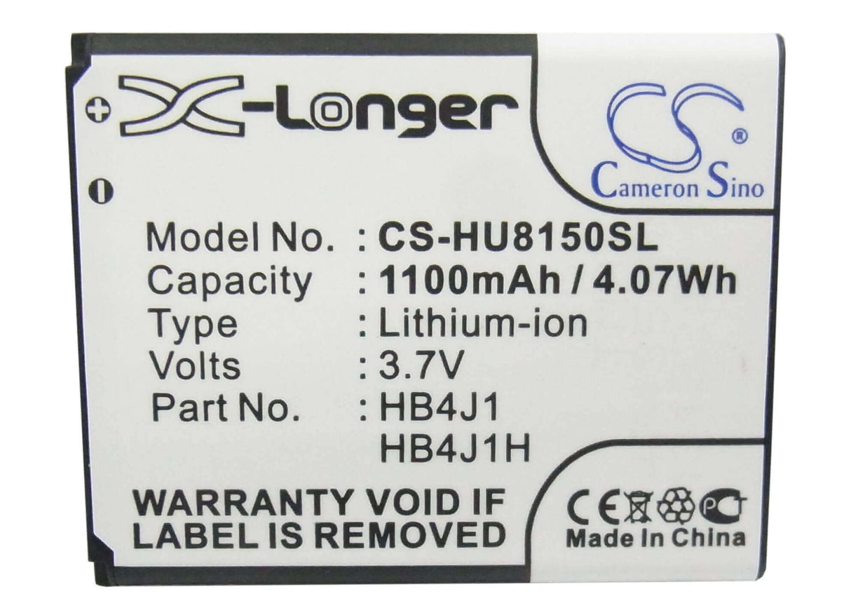 Battery For Huawei U8150, Ideos, C8500 3.7v, 1100mah - 4.07wh Batteries for Electronics Cameron Sino Technology Limited   