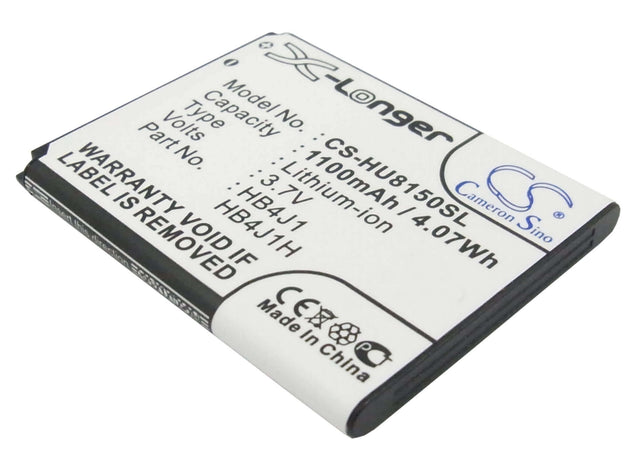 Battery For Huawei U8150, Ideos, C8500 3.7v, 1100mah - 4.07wh Mobile, SmartPhone Cameron Sino Technology Limited   