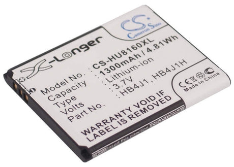 Battery For Huawei U8150, Ideos, C8500 3.7v, 1300mah - 4.81wh Batteries for Electronics Cameron Sino Technology Limited   