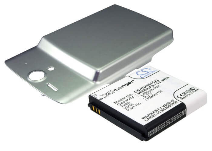 Battery For Huawei U8815, Ascend U8815 Silver Back Cover 3.7v, 3600mah - 13.32wh Batteries for Electronics Cameron Sino Technology Limited   