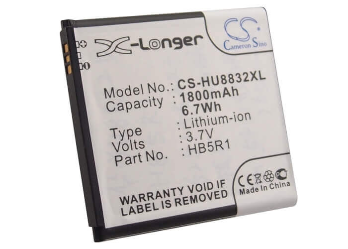 Battery For Huawei U8832, U8832d, U8520 3.7v, 1800mah - 6.66wh Batteries for Electronics Cameron Sino Technology Limited   