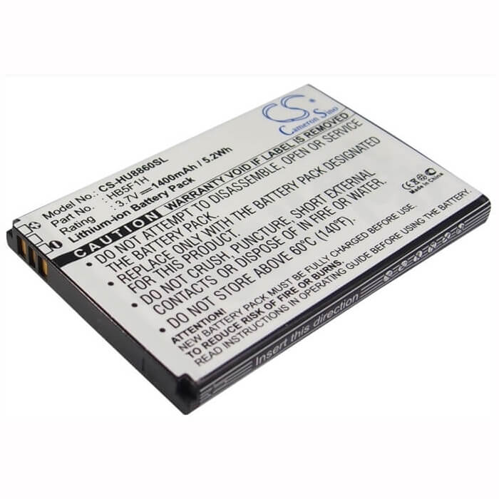 Battery For Huawei U8860, Honor, M886 3.7v, 1400mah - 5.18wh Batteries for Electronics Cameron Sino Technology Limited   