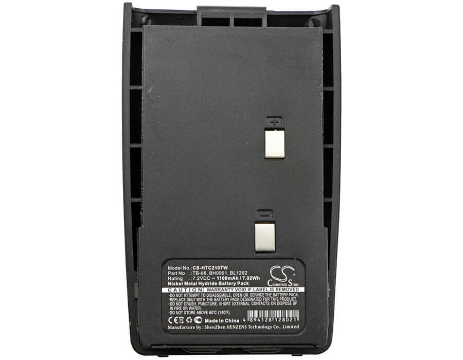 Battery For Hyt Tc-2100h, Tc-2110, Tc-2108 7.2v, 1100mah - 7.92wh Batteries for Electronics Cameron Sino Technology Limited   