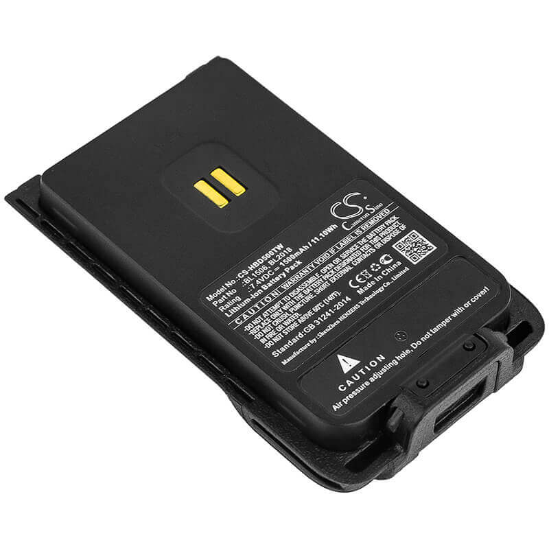 Battery For Hytera, Bd500, Bd505 7.4v, 1500mah - 11.10wh Two-Way Radio Cameron Sino Technology Limited   