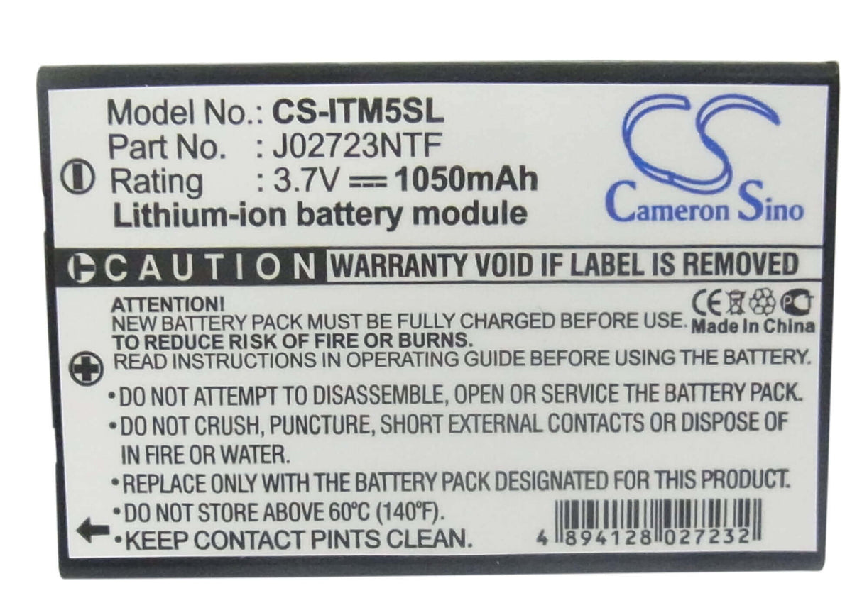 Battery For I-blue Ps3200 3.7v, 1050mah - 3.89wh GPS, Navigator Cameron Sino Technology Limited   