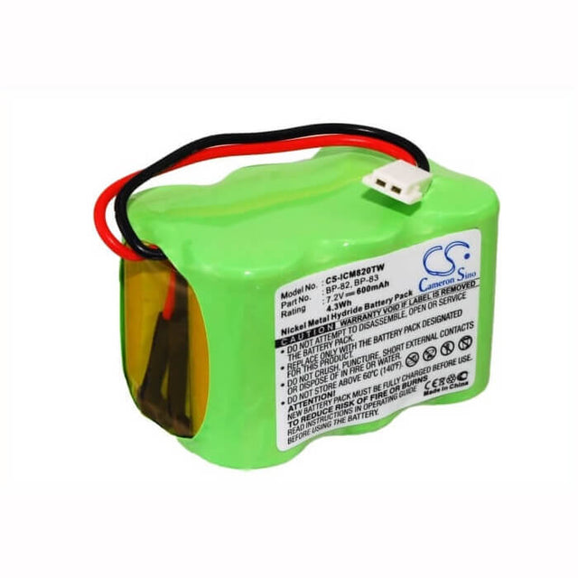 Battery For Icom Ic-24at, Ic-24et, Ic-25ra 7.2v, 600mah - 4.32wh Two-Way Radio Cameron Sino Technology Limited   