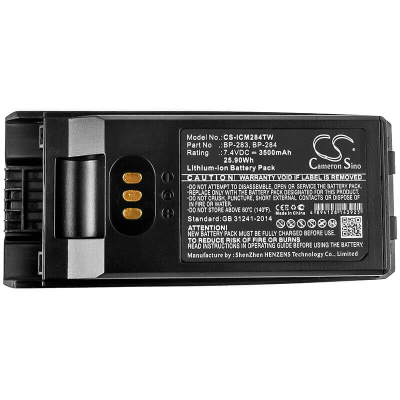 Battery For Icom, Ic-f3400, Ic-f3400d 7.4v, 3500mah - 25.90wh Two-Way Radio Cameron Sino Technology Limited   