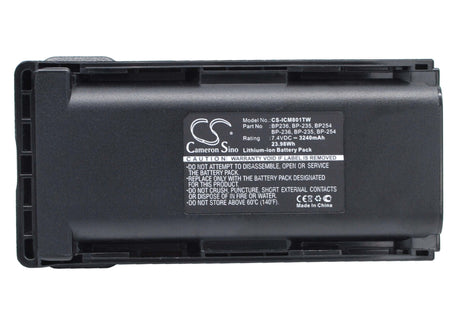 Battery For Icom Ic-f70, Ic-f80, Ic-f70d 7.4v, 3240mah - 23.98wh Two-Way Radio Cameron Sino Technology Limited   