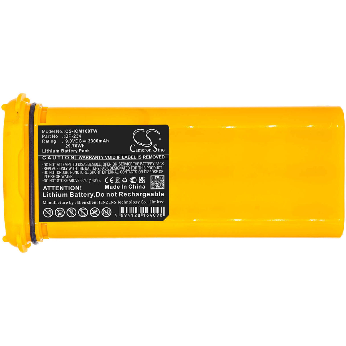 Battery For Icom, Ic-gm1600, Ic-gm1600e, Ic-gm1600k 9v, 3300mah - 29.70wh Two-Way Radio Cameron Sino Technology Limited   