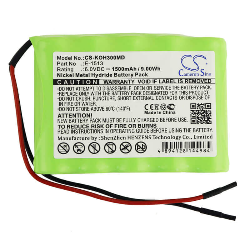 Battery For Iko3, Heartmirror Ecg, Heartmirror Ekg 6v, 1500mah - 9.00wh Medical Cameron Sino Technology Limited (Medical)   