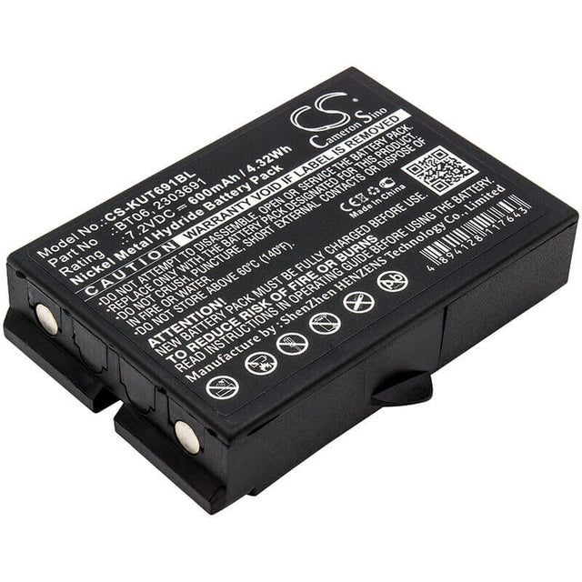 Crane Remote Battery For Ikusi, 2303691, Tm60, Tm61, Tm62, Tm62 Transmitters 7.2v, 600mah - 4.32wh Crane Remote Control Cameron Sino Technology Limited   