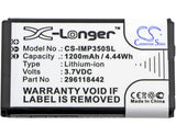 Battery For Ingenico Ismp, Imp350, Imp350-usblu03a 3.7v, 1200mah - 4.44wh Payment Terminal Cameron Sino Technology Limited   