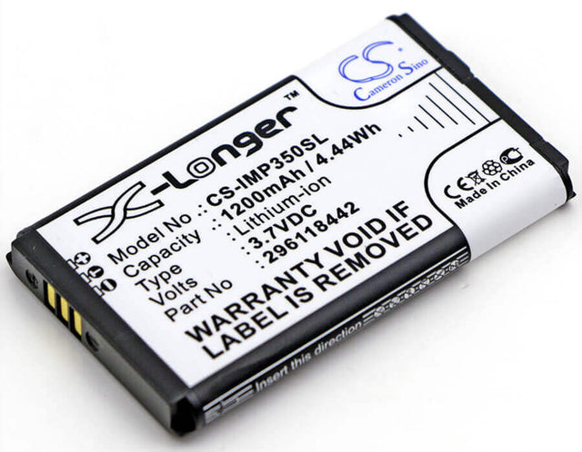 Battery For Ingenico Ismp, Imp350, Imp350-usblu03a 3.7v, 1200mah - 4.44wh Payment Terminal Cameron Sino Technology Limited   