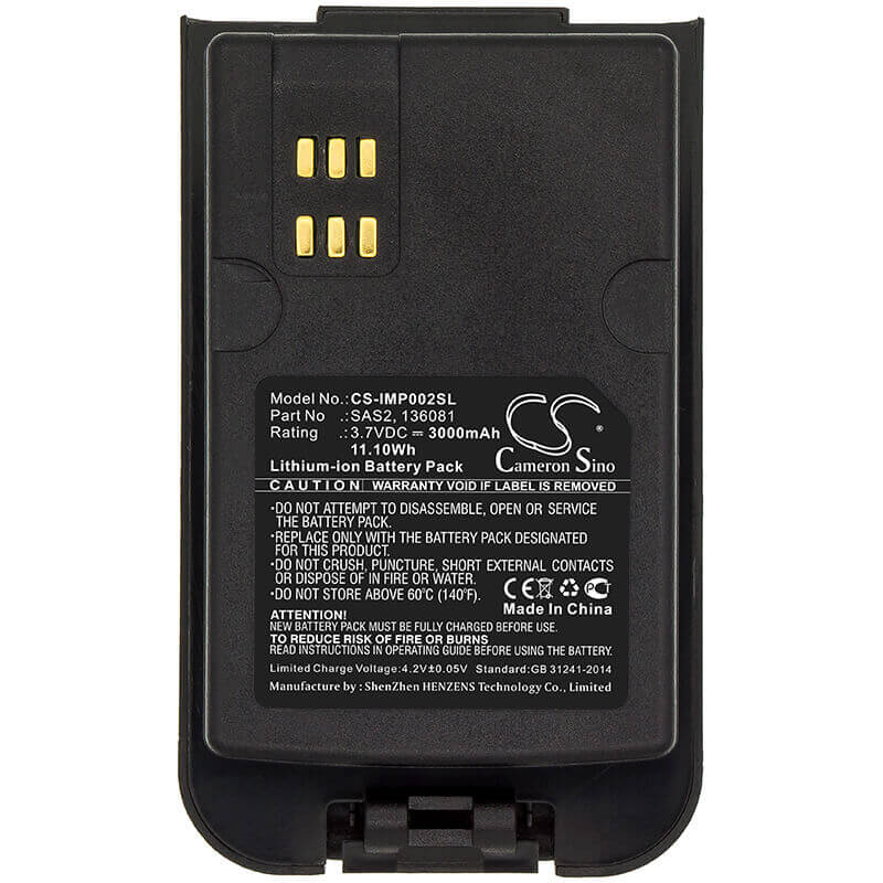 Battery For Inmarsat, Isatphone 2 3.7v, 3000mah - 11.10wh Satellite Phone Cameron Sino Technology Limited   