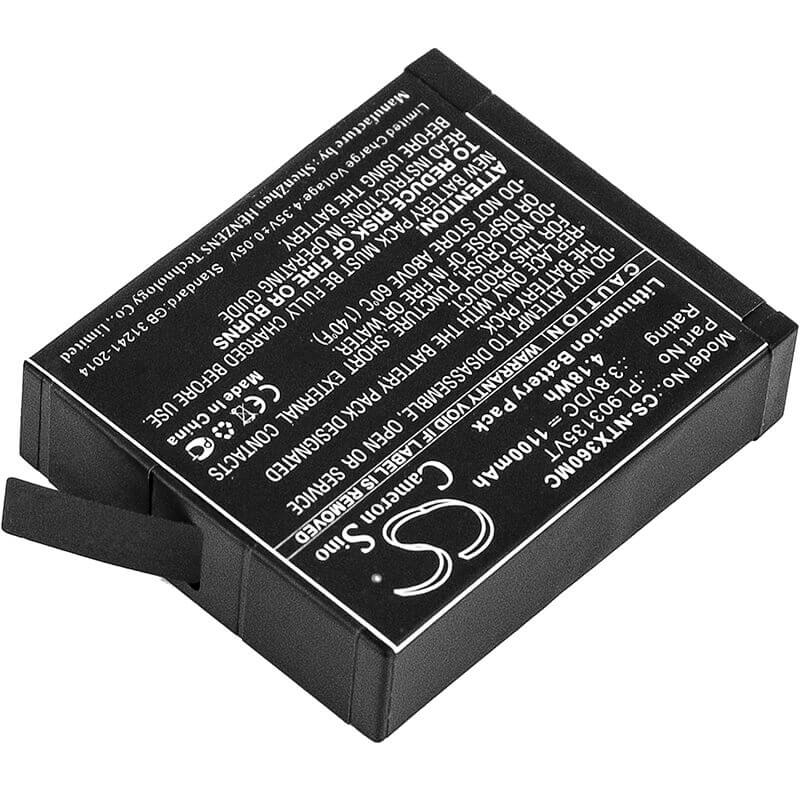 Battery For Insta360, One X 3.8v, 1100mah - 4.18wh Camera Cameron Sino Technology Limited   