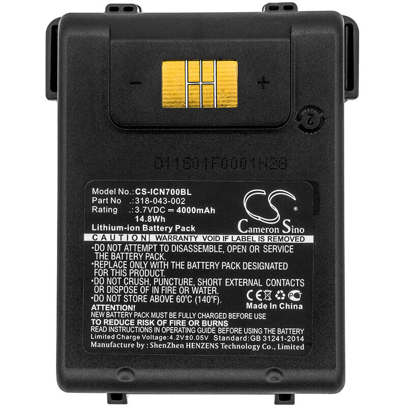 Battery For Intermec Cn70, Cn70e 3.7v, 4000mah - 14.80wh Barcode Scanner Cameron Sino Technology Limited   