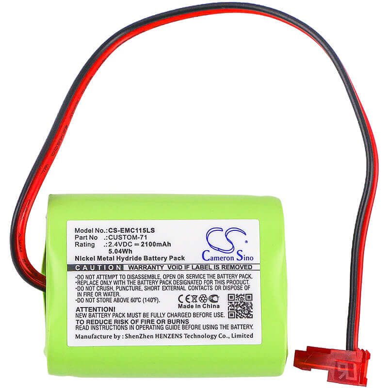 Battery For Interstate, Nic1158, Lithonia, Elb2p401n, Powercell 2.4v, 2100mah - 5.04wh Emergency Lighting Cameron Sino Technology Limited   