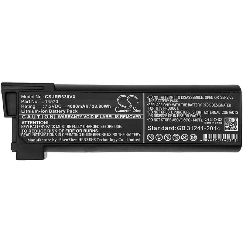 Battery For Irobot, Looj 330, Looj 330 Gutter Cleaning Robot 7.2v, 4000mah - 2.96wh Vacuum Cameron Sino Technology Limited   