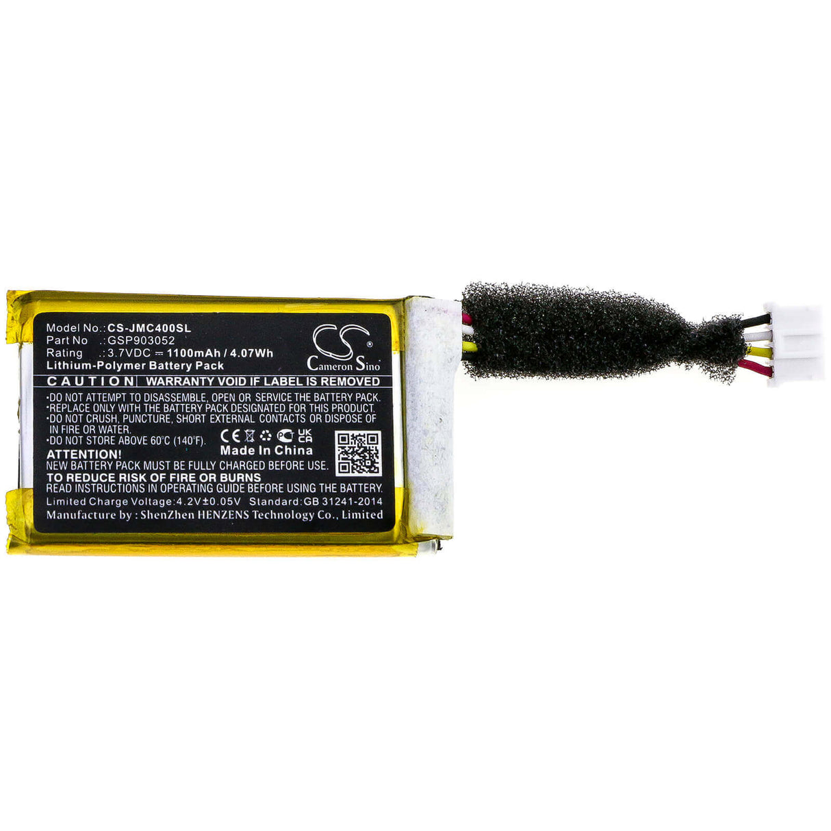 Battery For Jbl, An0402-jk0009880, Clip 4 3.7v, 1100mah - 4.07wh Batteries for Electronics Cameron Sino Technology Limited   