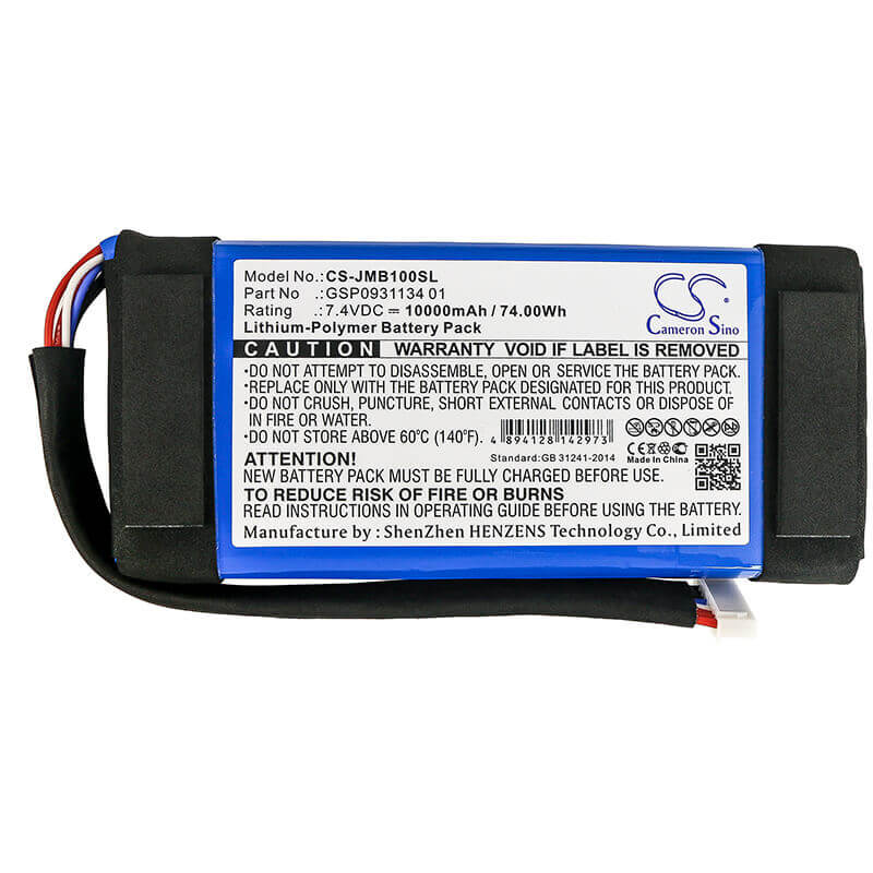 Battery For Jbl, Boombox, 7.4v, 10000mah - 74.00wh Speaker Cameron Sino Technology Limited   