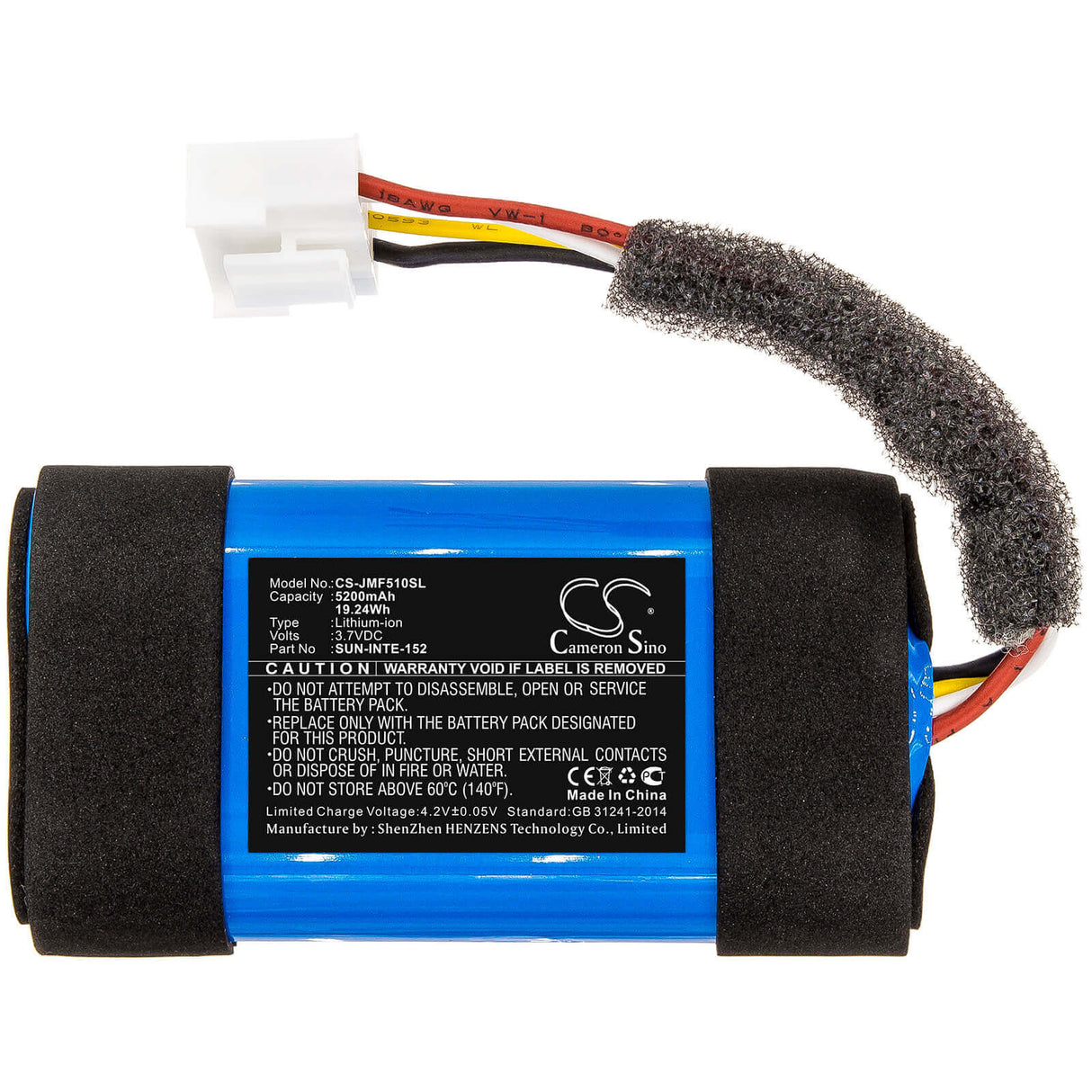 Battery For Jbl, Flip 5 Eco, Flip 5 Ocean 3.7v, 5200mah - 19.24wh Batteries for Electronics Cameron Sino Technology Limited   