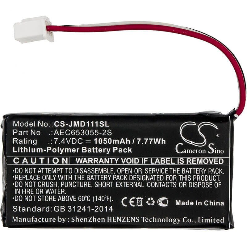 Battery For Jbl, Flip, Flip 1, 7.4v, 1050mah - 7.77wh Batteries for Electronics Cameron Sino Technology Limited   